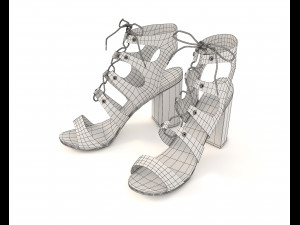 women shoes 6 Model 3D