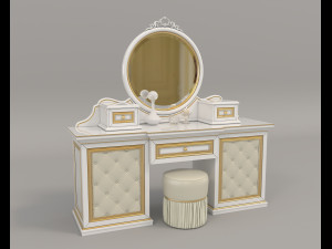european style dressing table 5 3D Model
