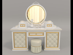 european style dressing table 5 Modèle 3D