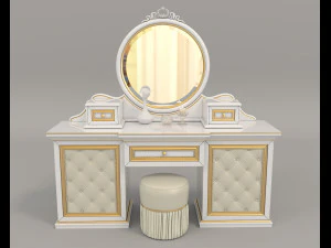 european style dressing table 5 3D Model