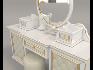 european style dressing table 5 Modèle 3D