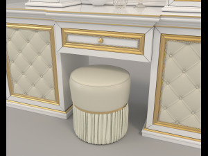 european style dressing table 5 Modèle 3D