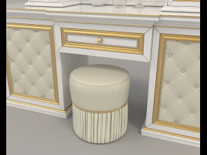 european style dressing table 5 3D Model