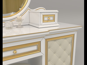 european style dressing table 5 Modèle 3D
