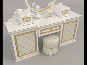 european style dressing table 5 3D Model