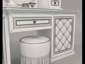 european style dressing table 5 3D Model