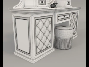 european style dressing table 5 3D Model