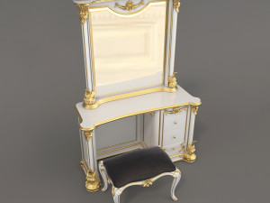 european style dressing table 6 Modelo 3D