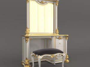 european style dressing table 6 Modelo 3D