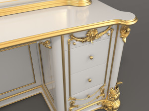 european style dressing table 6 Modelo 3D