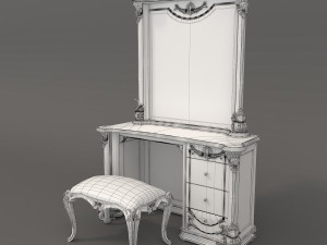 european style dressing table 6 Modelo 3D