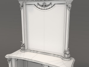 european style dressing table 6 Modelo 3D