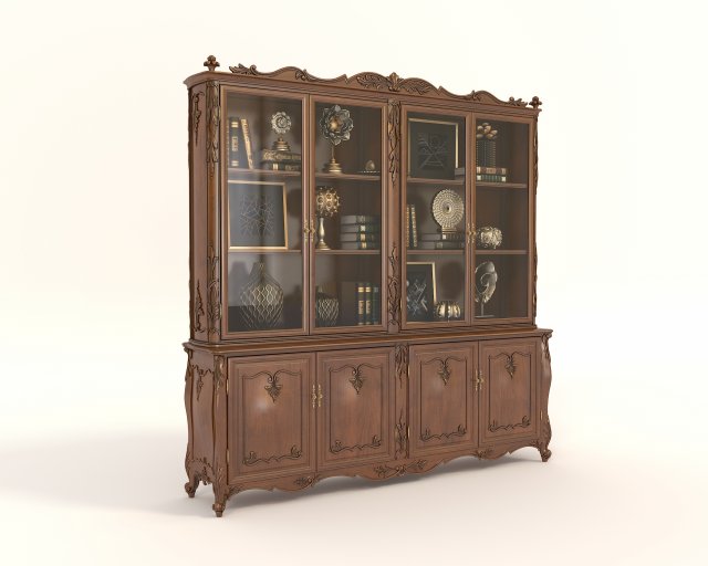 classic european style cabinet Modelo 3D .c4d .max .obj .3ds .fbx .stl .blend 