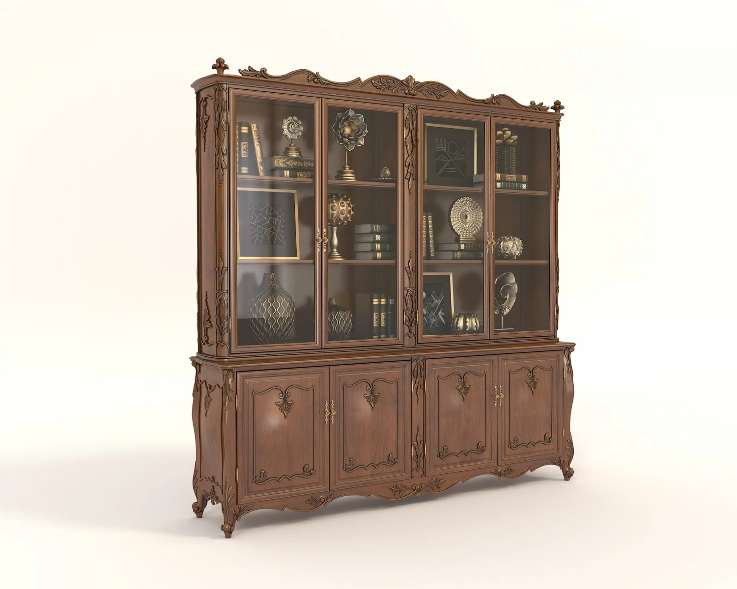 classic european style cabinet 3D Model .c4d .max .obj .3ds .fbx .stl .blend