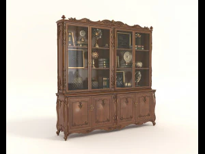 klassieke kast in Europese stijl 3D Model