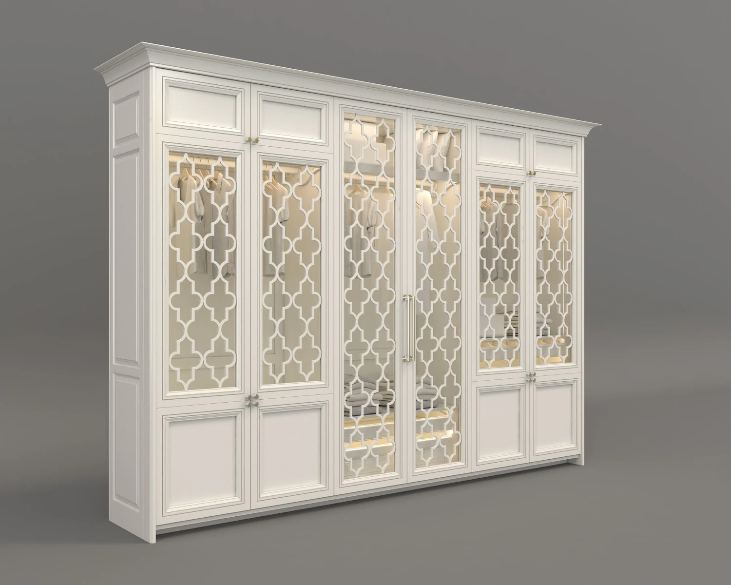 european style wardrobe 3D Model .c4d .max .obj .3ds .fbx .stl .blend