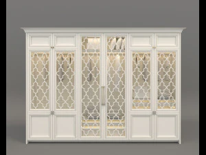european style wardrobe 3D Model