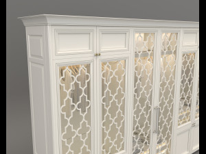 european style wardrobe 3D 模型