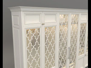 european style wardrobe 3D Model