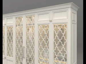 european style wardrobe 3D Model