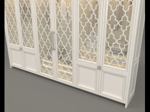 european style wardrobe 3D Model