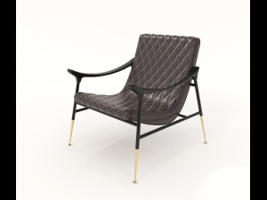 relaxing chairs and coffee table 5 3D Модель