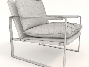 relaxing chair and coffee table 6 3D मॉडल