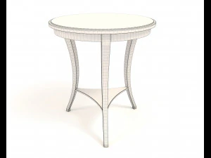 coffee table and chairs 5 3D Model