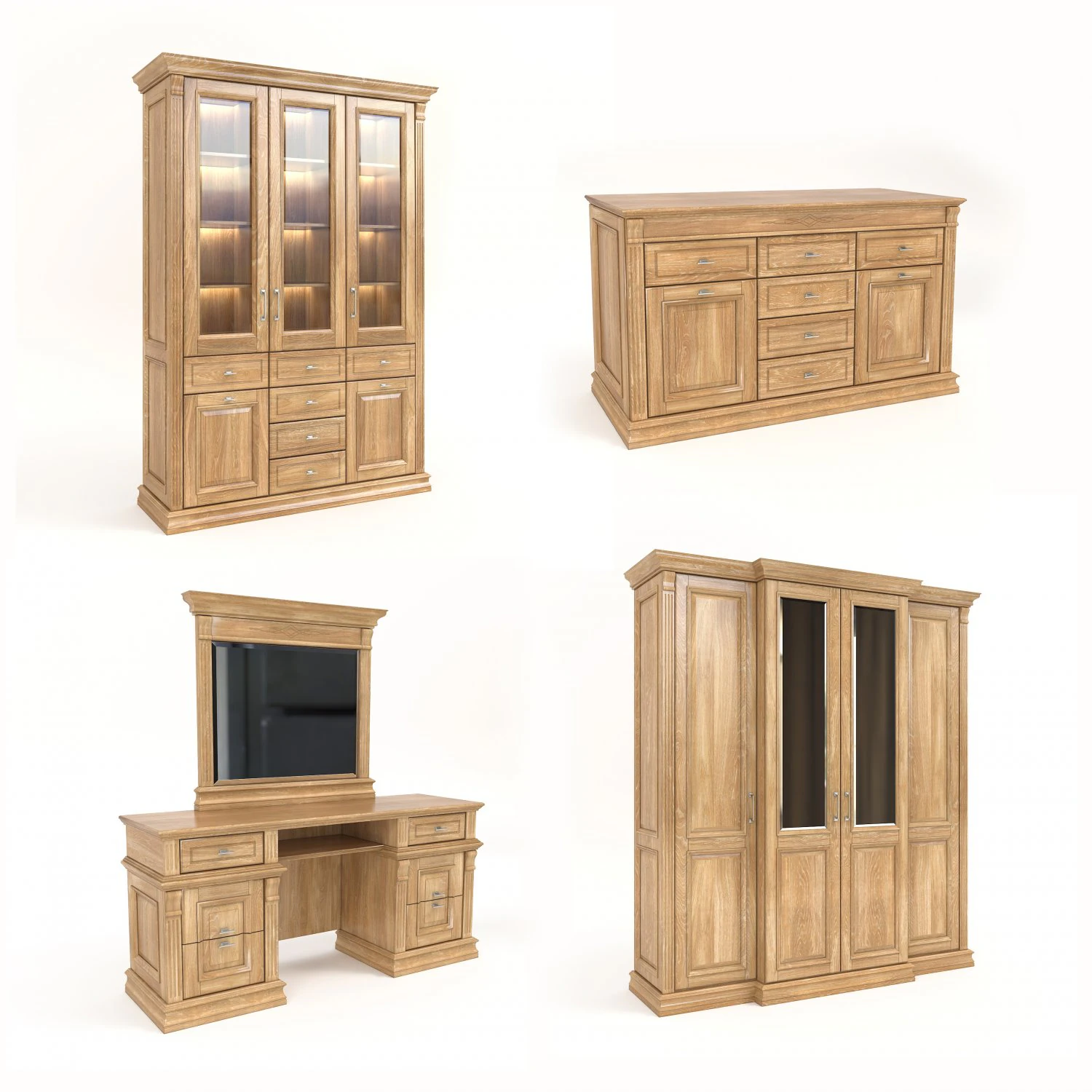 furniture collection 3D Model .c4d .max .obj .3ds .fbx .stl .blend 