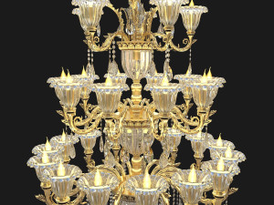 classic chandelier 2 3D 模型