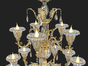 classic chandelier 2 3D 模型