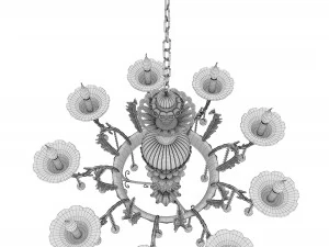 classic chandelier 3 3D Model