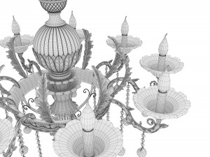 classic chandelier 3 Modelo 3D