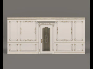 classic interior wall decoration 6 3D Model