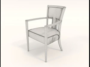 contemporary design table and chair set 12 3D Model