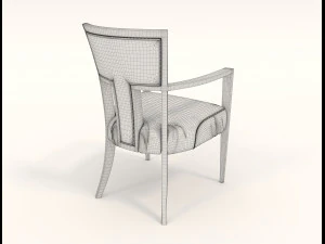 contemporary design table and chair set 12 3D Model