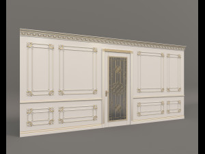 classic interior wall decoration 7 3D Модель