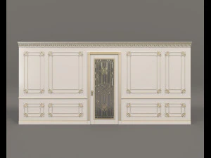 classic interior wall decoration 7 3D Model