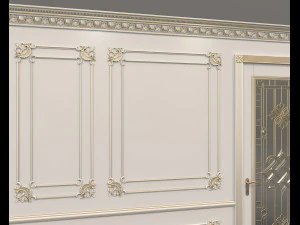 classic interior wall decoration 7 3D Model