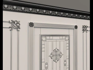 classic interior wall decoration 7 3D Model