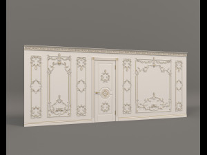 classic interior wall decoration 8 3Dモデル
