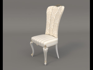 european style dinning table chair set 3 3D Model