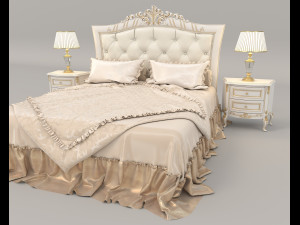 european style bed 15 Modelo 3D