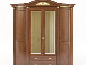 european style wardrobe 2 Model 3D