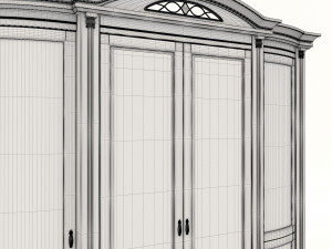 european style wardrobe 2 Model 3D