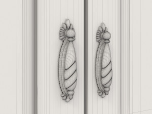 european style wardrobe 2 Model 3D
