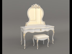 european style dressing table 7 Modelo 3D