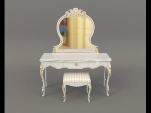 european style dressing table 7 3D Model