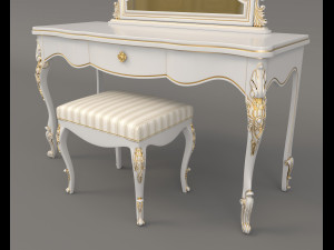 european style dressing table 7 Modèle 3D