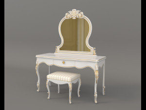 european style dressing table 7 Modèle 3D